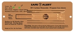 Safe-T-Alert 35 Series Dual CO/LP Gas Detector - Flush Mount - Brown