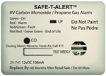 Safe-T-Alert 25 Series Mini Dual Carbon Monoxide/LP Gas Detector - Surface Mount - White