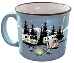 Camp Casual Starry Night Camping Travel Mug
