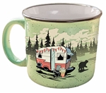 Camp Casual Beary Green Travel Mug