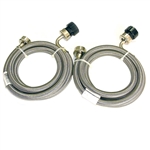 Pinnacle Stainless Steel RV Washer Inlet Hoses - Set of 2
