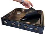 Stove Wrap SWRV400 Stove Top and Oven Protector For Suburban Triangle 3-Burner, Black