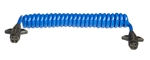 Hitch Coil 4 Way Round to 4 Way Round Coiled Trailer Cable, 6 Ft, Blue