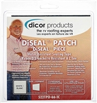 Dicor DiSeal Patch Water Resistant Sealing Tape, 6" x 6", White