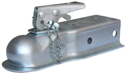 Husky Towing Bolt-On Straight Trailer Coupler With Chain, 2.5" Width, 2" Ball, 3500 Lbs