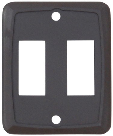 Valterra DG7218VP Double Switch Wall Plate - Brown