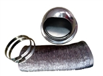 Pinnacle Outside RV Dryer Vent Kit with Damper - Stainless Steel