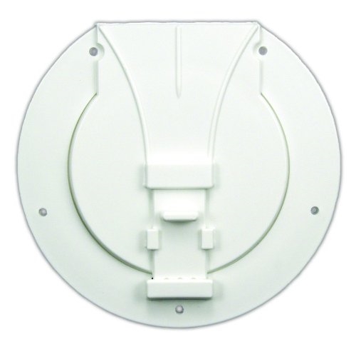 JR Products S-25-10-A Utility Storage Access Hatch - 3-27/32" Cutout - Polar White