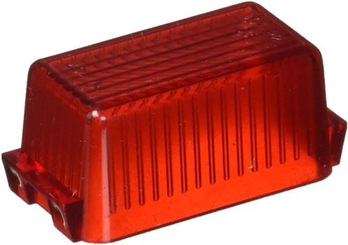 Peterson Replacement Signal Marker Light Lens For V107W Series, 3-1/4" x 1", Red