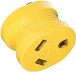 Camco Power Grip Electrical Adapter - 15 Amp Male to 30 Amp Female