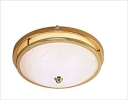 Low Profile Dome Light, Polished Brass