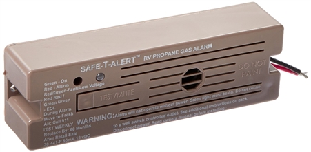 Safe-T-Alert 30-441-P-BR Classic LP Gas Alarm Brown Surface Mount