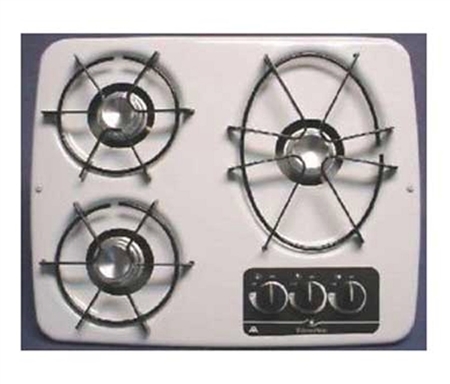 Atwood 56470 White 3 Burner Wedgewood Vision Drop-In Cooktop
