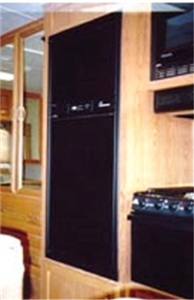 FRV Inc. 2620L Dometic RM2620 Black Acrylic Refrigerator Door Panel