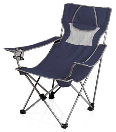 Picnic Time 806-00-138-000-0 Campsite Chair - Navy/Grey