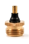 Camco Blow-Out Plug With Schrader Valve - Brass