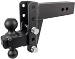 Bulletproof Hitches ED304 Adjustable 2-Ball Mount For 3" Receiver, 4" Drop/Rise, 36,000 Lbs