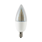 Euri LIghting LED ECA9.5-2120fc Flame Bulb - Clear Glass White Base