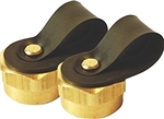 Enerco F176400 Propane 1"-20 Female Pipe Thread Brass Caps, 2 Pack