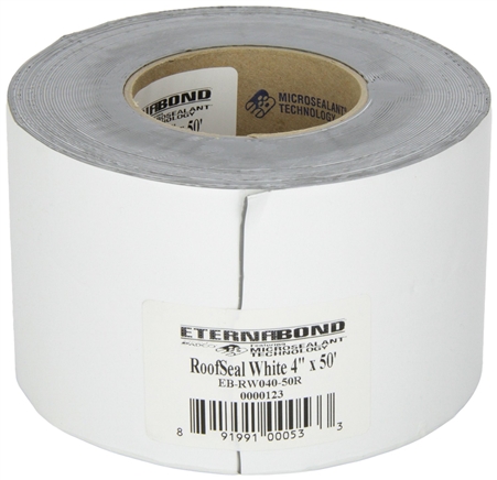 Eternabond EB-RW040-50R RoofSeal White 4" x 50' Leak Repair Tape
