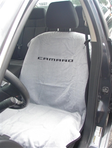 Seat Armour Seat Towel with Camaro Logo - Gray