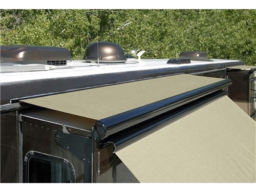 Carefree UQ08562JV 78"-85" RV Slide-Out Awning SideOut Kover III (Slide-Topper) With Wind Deflector - Black