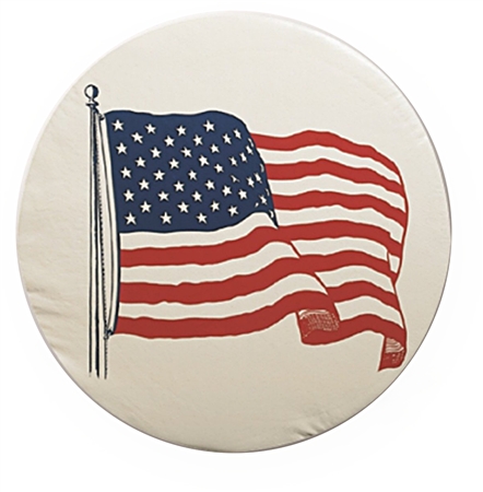 ADCO 1782 Size B Spare Tire Cover Size - US Flag - 32.25"