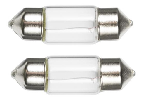 Ancor 529102 Festoon Light Bulb, 1.22" Long, 10W, 2 Pack