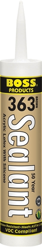 Accumetric BOSS 363 Acrylic Latex Caulk Sealant With Silicone - Almond - 10.1 Oz