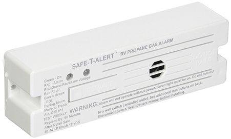 Safe-T-Alert 30-441-P-WT Classic 30 Series Propane/LP Gas Detector - Surface Mount - White