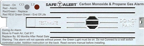 Safe-T-Alert 35-741-WL 35 Series Dual CO/LP Gas Detector - Surface Mount - White