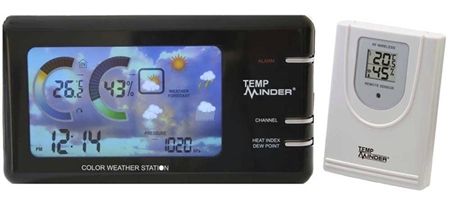 Minder Research TempMinder Weather Station with Wireless Remote/Power Adapter