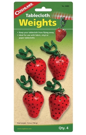 Coghlan's 0680 Picnic Tablecloth Weights - (Fruit) Set