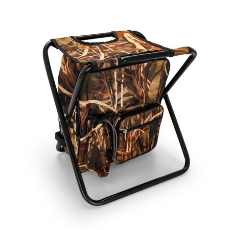 Camco 51908 Backpack Stool Cooler - Camouflage
