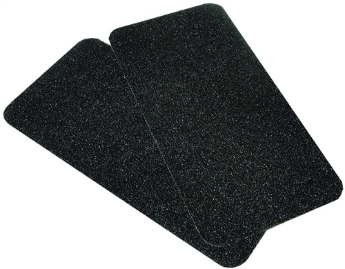 Attwood 6260-4 Anti-Slip Traction Pads, 12" x 6", Black, Set of 2