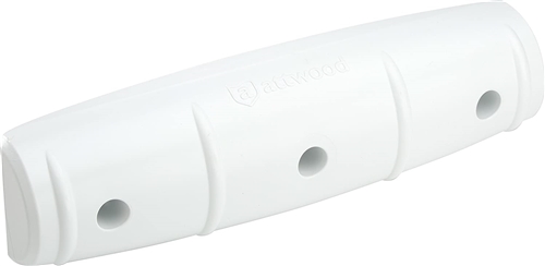 Attwood 93532-1 SoftSide PVC Straight Dock Guard, 18" Length, White