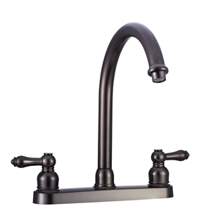 Venetian Bronze Non-Metallic J-Spout RV Kitchen Faucet