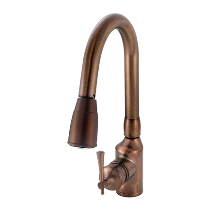 American Brass SL2000ORB Single-Lever Gooseneck Spout RV Kitchen Faucet, Oil Rubbed Bronze