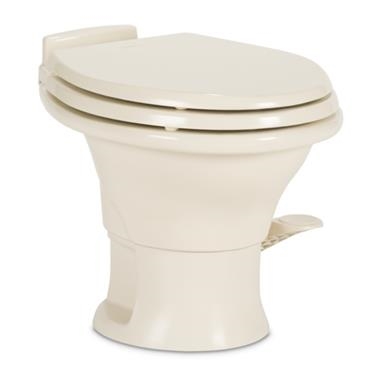 Dometic Ceramic 13-3/4" Low Profile RV Toilet - 311 Series - Bone
