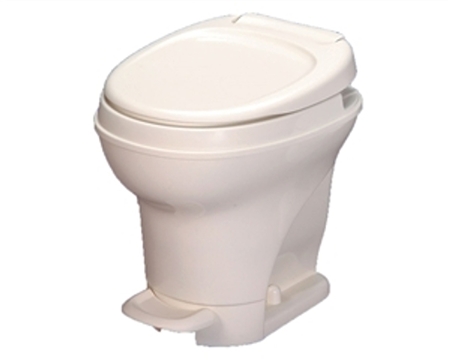 Thetford 31839 Aqua-Magic V Pedal High Profile RV Toilet with Hand Sprayer - White