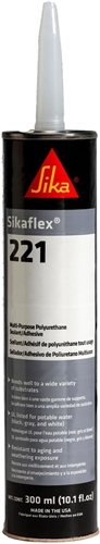 Sikaflex 221 Multi-Purpose Non-Sag Polyurethane Sealant/Adhesive - Gray