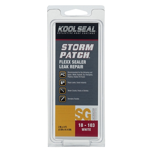 Kool Seal KS00018103-99 Storm Patch Flexx Sealer Leak Repair, 2" x 3 Ft, White