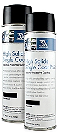 3X Chemistry High Solids Single Coat Paint - Flat Black