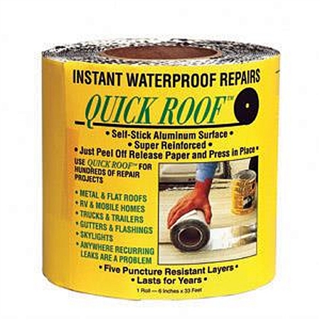 CoFair Products QR625 Quick Roof Aluminum Roof Repair Tape - 6" x 33'