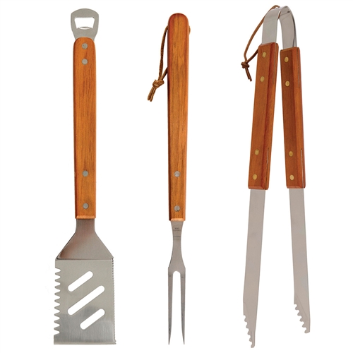 Mr. Bar-B-Que 02295YNST 3-Piece Stainless Steel Tool Set