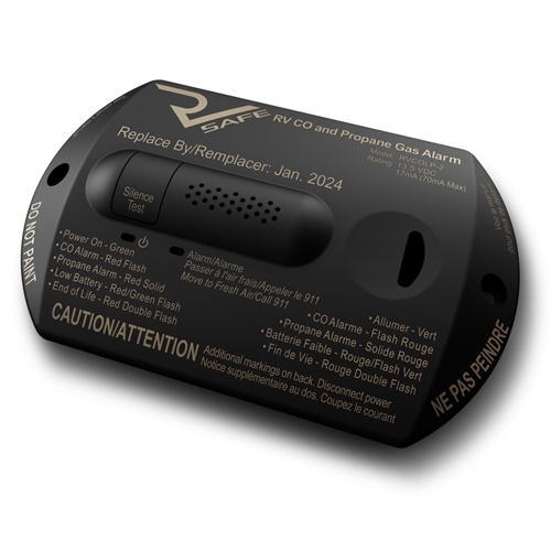 RV Safe RVCOLP-3B 3-Wire Propane Gas & CO Detector/Alarm - Black