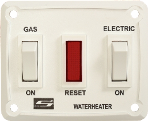 Suburban 232882 RV Water Heater Gas/Electric Wall Switch Assembly - White