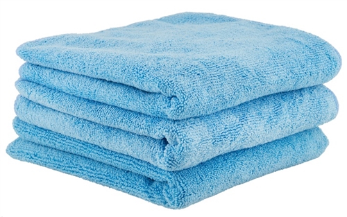 Chemical Guys MICMBLUE03 Workhorse Microfiber Towels - 16" x 16" - Blue - 3 Pack