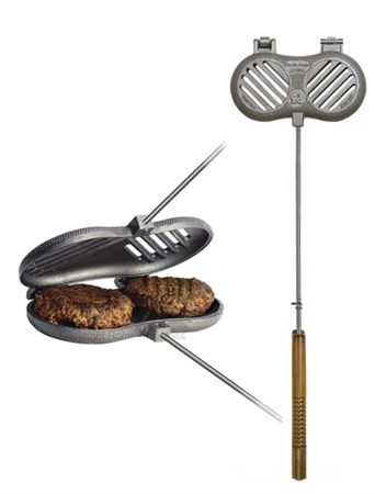 Rome Industries 1525 Cast Iron Double Burger Griller