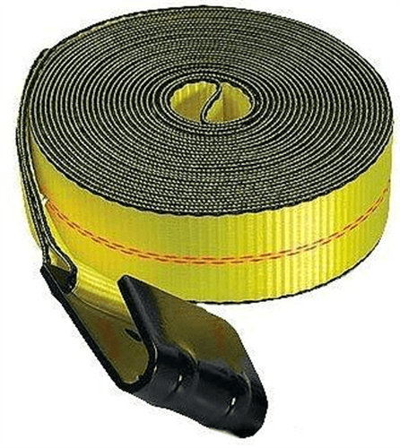 Pacific Cargo 2627-FH Winch Strap With Flat Hooks - 27 Ft - 3,335 Lbs